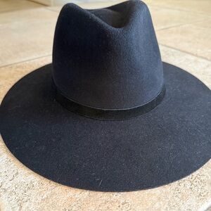 Lack Of Color Midnight Black Fedora